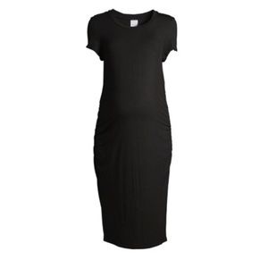 SOLD. Maternity Short Sleeve Dress- Black